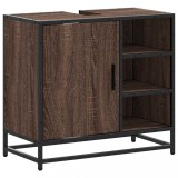 Cumpara ieftin Dulap pentru chiuveta de baie stejar maro 65x33x60 cm lemn