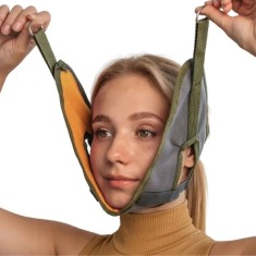 Ham textil elongatie cervicala iUni HC1, Ajustabil cu Velcro, fara sistem metalic