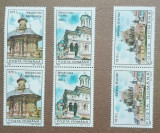 TIMBRE ROMANIA MNH LP1390/1995 Monumente patrimoniu arhitectural Serie pereche, Nestampilat