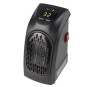Aeroterma portabila cu incalzire instant, suprafata 25mp, 350W, neagra, iZowe, timer