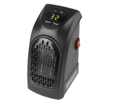 Aeroterma portabila cu incalzire instant, suprafata 25mp, 350W, neagra, iZowe, timer
