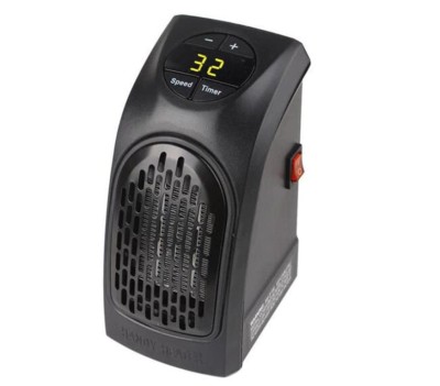 Aeroterma portabila cu incalzire instant, suprafata 25mp, 350W, neagra, iZowe, timer foto