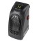 Aeroterma portabila cu incalzire instant, suprafata 25mp, 350W, neagra, iZowe, timer