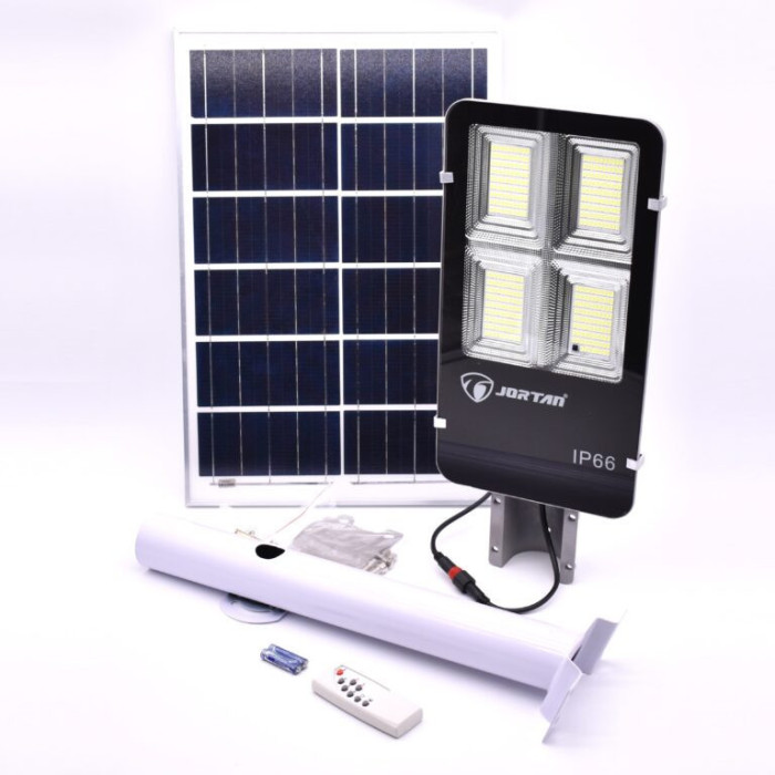 Lampa Solara 300W cu LED SMD, panou solar,suport si telecomanda &ndash; JT-YS-300W-TZ