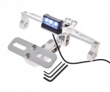 Suport numar + lampa, pentru moto &amp;amp; atv, aluminiu, culoare argintiu, univers Cod Produs: MX_NEW AW568991S