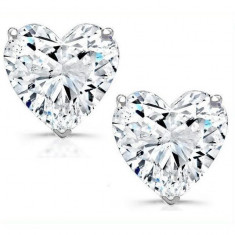 Cercei Borealy Argint 925 Sapphire Heart foto