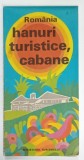 ROMANIA , HANURI TURISTICE , CABANE , HARTA , 1978
