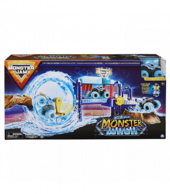Set de joaca Monster Jam - Megalodon Monster Wash, Spalatorie Auto foto