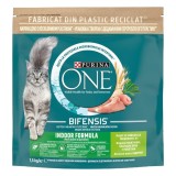 Hrana uscata pentru pisici, Purina One Indoor, adult, curcan, 1.5 kg