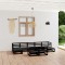 Gossi set mobilier de gradina, 9 piese, lemn masiv de pin