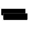 Set 2 Aparatori Noroi Cauciuc Camion/Van/Remorca 62x17cm Negru Componente Caroserie WA0140 288175000 IT610