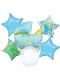 Set 6 baloane folie carucior BABY BOY