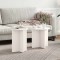vidaXL Masă de cafea 2 pcs Alb 41.5 x 41.5 x 41 cm Lemn masiv de pin 873548