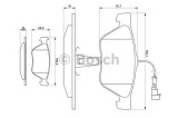 Set placute frana,frana disc ALFA ROMEO 156 Sportwagon (932) (2000 - 2006) BOSCH 0 986 494 004