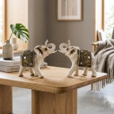 Set 2 Statuete Elefanți Feng Shui Simbol al Norocului și Prosperității