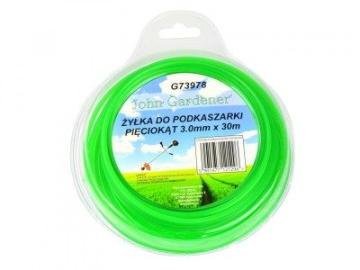 Coarda taiere pentru masini de tuns iarba, pentagonala, din plastic, 3mm x 30m foto