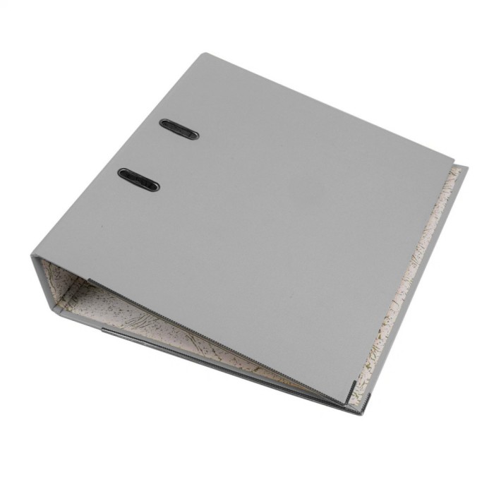 Biblioraft arhivare documente format a4 cotor 7.5 cm bordura metalica diverse culori culoare gri