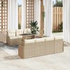VidaXL Set de canapele pentru grădină 8 pcs Bej 100 x 55 x 73 cm 3357144