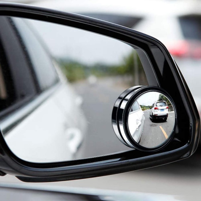Oglinzi auto unghi mort 48 mm, set 2, rotative 360&Acirc;&deg;, autoadezive, vizibilitate lateral&Auml; extins&Auml;