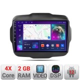 Navigatie Jeep Renegade 2015-2020 A-500 2+32 GB Android Waze USB Navigatie Internet Youtube Radio CarStore Technology
