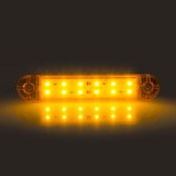 Lampa LED interior Mega Drive 12/24V, lumina portocalie, dimensiuni compacte 158x17.5x12mm, iluminat auto