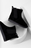 Cumpara ieftin Answear Lab cizme de zapada din piele intoarsa culoarea negru