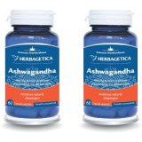 Pachet Ashwagandha 60cps+60cps (50% reducere la al doilea produs)