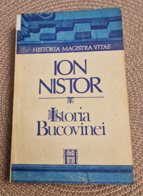 Istoria Bucovinei Ion Nistor foto