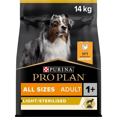 PRO PLAN ADULT ALL SIZE Light / Sterilised - 14kg foto