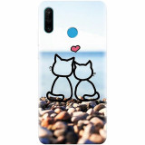 Husa silicon pentru Huawei P30 Lite, In Love Cats