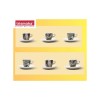 Set 6 Cesti Espresso TRISMOKA Collection 2018, Portelan, 60ml, Compatibil Masina de Spalat Vase