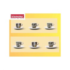 Set cesti espresso Collection TRISMOKA 2018, 6 buc