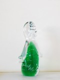 Statueta cristal sommerso bule controlate Pinguin, design Germano Padoan Mantorp