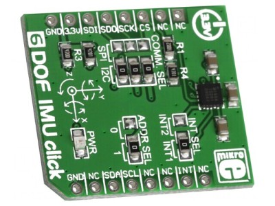 Click Board Accelerometru Giroscop 6DOF IMU 3.3V foto