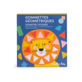 Set creativ cu stickere geometrice Les Toupitis, Moulin Roty