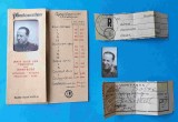 Lot anul 1931 poza ofiter decorat - foto studio Tekirghiol - reclama si chitante