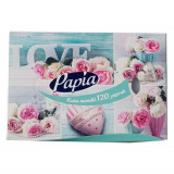 Cumpara ieftin Batiste Demachiante PAPIA, 2 Straturi, 16x21 cm, 120 Buc/Set, Albe, Batiste Demachiante Unica Folosinta, Servetele Demachiante, Servetele Uscate, Bati