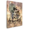 Tablou mesaj motivational despre evolutie, maro, verde 1155 Tablou canvas pe panza CU RAMA 30x40 cm