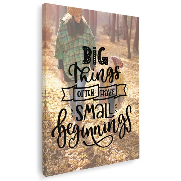 Tablou mesaj motivational despre evolutie, maro, verde 1155 Tablou canvas pe panza CU RAMA 60x80 cm