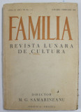 FAMILIA , REVISTA LUNARA DE CULTURA , SERIA III , ANUL VII , NR. 1-2 , IANUARIE - FEBRUARIE , 1940