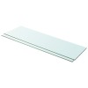 Gossi rafturi, 2 buc., 100 x 30 cm, panouri sticla transparenta