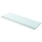 Gossi rafturi, 2 buc., 100 x 30 cm, panouri sticla transparenta