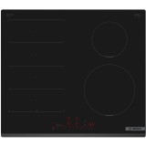 Plita incorporabila Bosch PIX631HC1E, Inductie, 4 zone de gatit, Flex Zone, Home Connect, Power Boost, 60cm, Negru