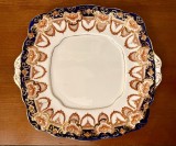PLATOU DIN PORTELAN ENGLEZESC FIN- MARCAJ ROYAL ALBERT- CROWN CHINA L24,5CM