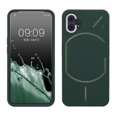 Husa kwmobile pentru Nothing Phone 1, Silicon, Verde, 59912.169