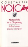 Constantin Noica - Manuscrisele de la Cimpulung. Reflectii despre taranime si