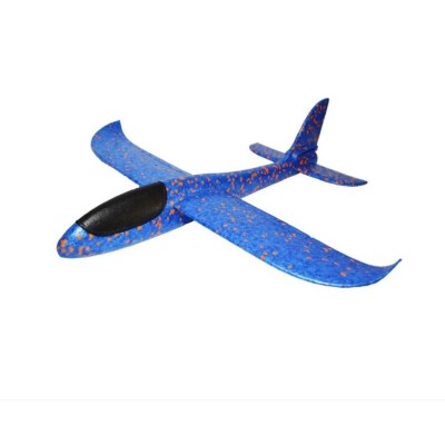 Avion planor din polistiren in punga , lungime 47 cm , Albastru , Cyrax foto