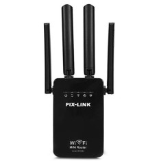 Amplificator de Semnal Wireless Edman, Range Extender Retea WIFI, Retea 2,4GHz, Viteza 300Mbs, 4 Antene, Slot LAN, Compatibil cu 3G / 4G / 5G, Raza de