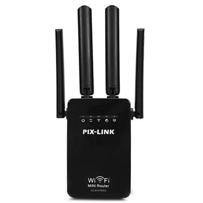 Amplificator de Semnal Wireless Edman, Range Extender Retea WIFI, Retea 2,4GHz, Viteza 300Mbs, 4 Antene, Slot LAN, Compatibil cu 3G / 4G / 5G, Raza de foto