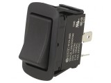 Comutator Bascule OFF-ON 10A/28VDC Negru IP56